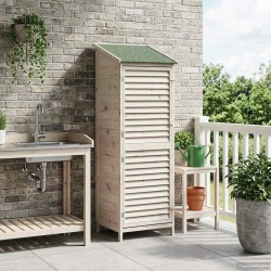 Abri de jardin Blanc 59 x 56 x 176 cm Bois de Sapin Massif 640539640539