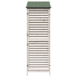 Abri de jardin Blanc 59 x 56 x 176 cm Bois de Sapin Massif 640539640539