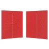 Mur de tente de fête 2 pcs Rouge 200 x 195 cm PE et acier 640544640544
