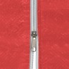 Mur de tente de fête 2 pcs Rouge 200 x 195 cm PE et acier 640544640544