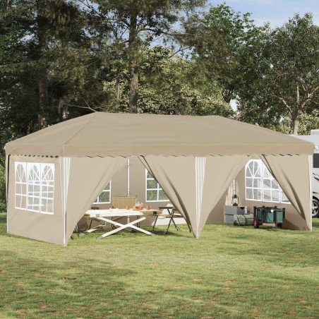 Tente de fête pop-up 575 x 288 x 245 cm Crème 640548640548