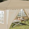 Tente de fête pop-up 575 x 288 x 245 cm Crème 640548640548