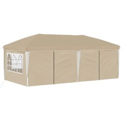 Tente de fête pop-up 575 x 288 x 245 cm Crème 640548640548