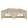 Tente de fête pop-up 575 x 288 x 245 cm Crème 640548640548