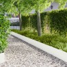 Bordure de Pelouse 10 pcs 103 x 30 cm métal Blanc 640554640554