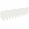 Bordure de Pelouse 10 pcs 103 x 30 cm métal Blanc 640554640554
