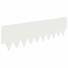 Bordure de Pelouse 10 pcs 103 x 30 cm métal Blanc 640554640554
