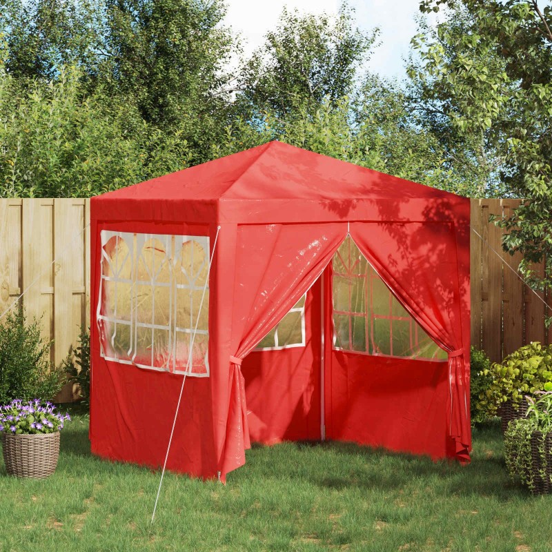Tente de fête Rouge 200 x 200 x 240 cm PE et acier 640561640561