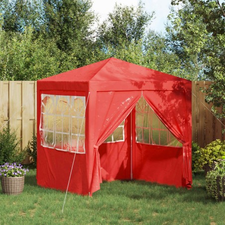 Tente de fête Rouge 200 x 200 x 240 cm PE et acier 640561640561