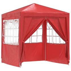 Tente de fête Rouge 200 x 200 x 240 cm PE et acier 640561640561