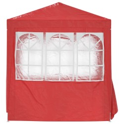 Tente de fête Rouge 200 x 200 x 240 cm PE et acier 640561640561