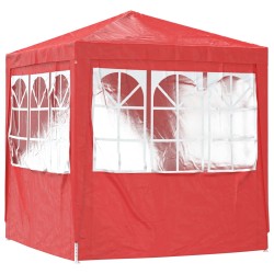 Tente de fête Rouge 200 x 200 x 240 cm PE et acier 640561640561