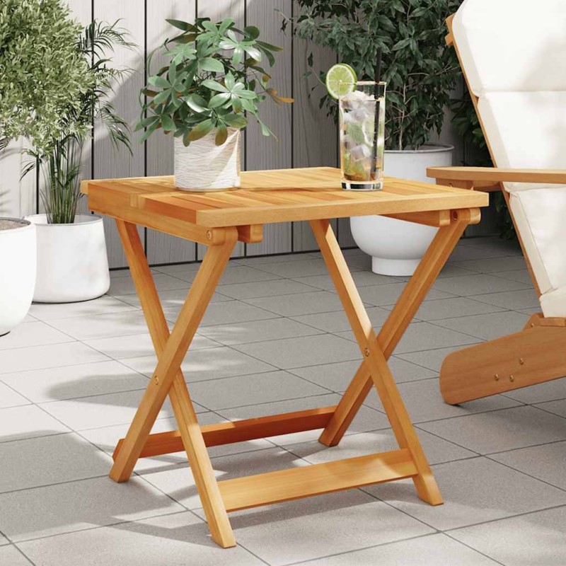 Table pliable de jardin 50x50x50 cm bois d'acacia solide 640562640562