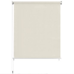 Store roulant d'extérieur 185 (l) x 140 (H) cm crème 640566640566
