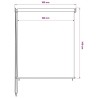 Store roulant d'extérieur 185 (l) x 140 (H) cm crème 640566640566