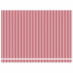 Auvent rétractable manuel Rouge et Blanc 4 × 3,5 m 640570640570