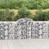 Paniers à gabions arqués 8 pcs 200x50x100/120 cm fer galvanisé 640571640571