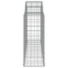 Paniers à gabions arqués 8 pcs 200x50x100/120 cm fer galvanisé 640571640571