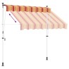 Auvent rétractable manuel Multicolore 100 x 115 x 300 cm 640580640580
