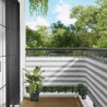 Écran de balcon Gris clair et blanc 75 x 500 cm 640582640582