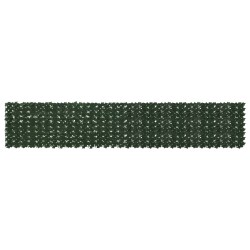 Écran de balcon avec feuilles Vert foncé 400 x 75 cm 640585640585