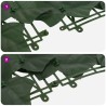 Écran de balcon avec feuilles Vert foncé 400 x 75 cm 640585640585
