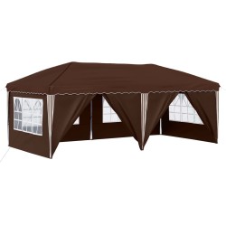 Tente de fête pop-up 575 x 288 x 245 cm Marron 640593640593