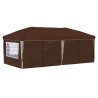 Tente de fête pop-up 575 x 288 x 245 cm Marron 640593640593