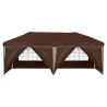 Tente de fête pop-up 575 x 288 x 245 cm Marron 640593640593