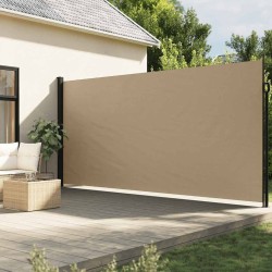 Auvent latéral rétractable beige 220x500 cm 640594640594