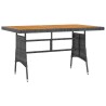 Ensemble à manger d'extérieur 5 pcs Résine tressée Gris 640604640604