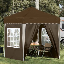Tente de fête pop-up 195 x 195 x 245 cm Taupe Tissu Oxford 640605640605