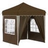 Tente de fête pop-up 195 x 195 x 245 cm Taupe Tissu Oxford 640605640605