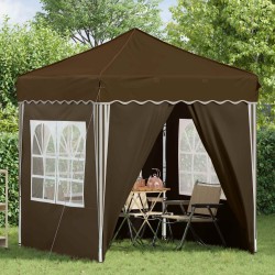 Tente de fête pop-up 195 x 195 x 245 cm Taupe Tissu Oxford 640605640605