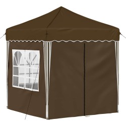 Tente de fête pop-up 195 x 195 x 245 cm Taupe Tissu Oxford 640605640605