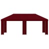 Abri de jardin 6 x 3 m Bordeaux Polyester et Acier 190 640614640614