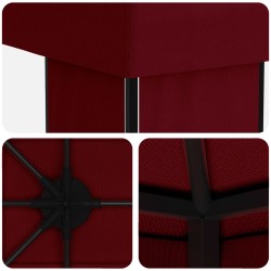 Abri de jardin 6 x 3 m Bordeaux Polyester et Acier 190 640614640614