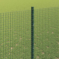 Clôture en fil soudé avec poteaux 10 x 1,6 m Vert Maille 640624640624