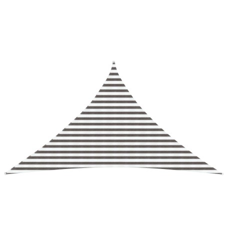 Voile d'ombre Gris clair et blanc 4 x 4 x 5,8 m HDPE 640631640631