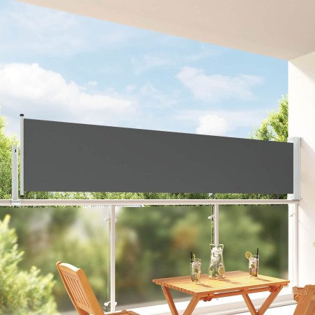 Auvent latéral 100 x 300 cm 100% polyester fer acier 640632640632
