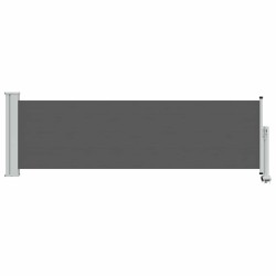 Auvent latéral 100 x 300 cm 100% polyester fer acier 640632640632