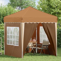 Tente de fête pop-up 195 x 195 x 245 cm Beige Tissu Oxford 640640640640
