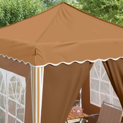 Tente de fête pop-up 195 x 195 x 245 cm Beige Tissu Oxford 640640640640