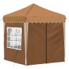 Tente de fête pop-up 195 x 195 x 245 cm Beige Tissu Oxford 640640640640
