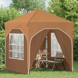 Tente de fête pop-up 192 x 192 x 245 cm Beige 640646640646