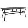Table de jardin Anthracite 190x80x72 cm Acier 640658640658