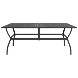 Table de jardin Anthracite 190x80x72 cm Acier 640658640658