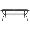 Table de jardin Anthracite 190x80x72 cm Acier 640658640658