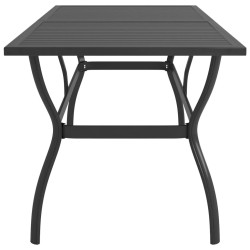Table de jardin Anthracite 190x80x72 cm Acier 640658640658