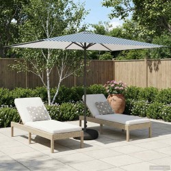 Parasol de jardin avec base 200 x 300 cm Polyester 640659640659